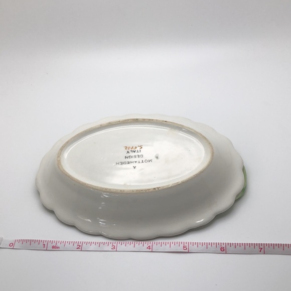 Vintage Mottahedeh Daisy Scalloped Dish. Made in Italy. Numbered S6522 - Picture 7 of 14